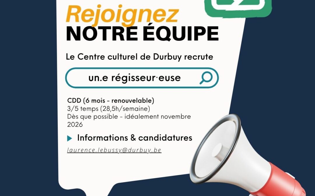 Emploi régisseur·euse